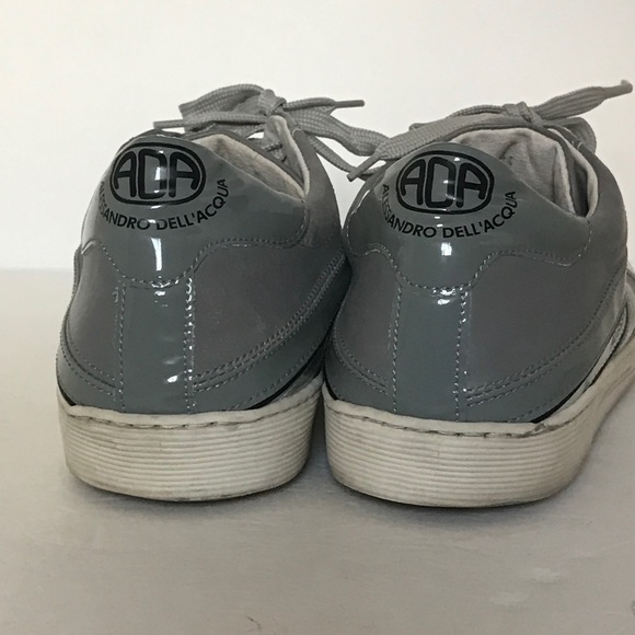 ALESSANDRO DELL' ACQUA Leather Fashion Sneakers - Picture 5 of 8